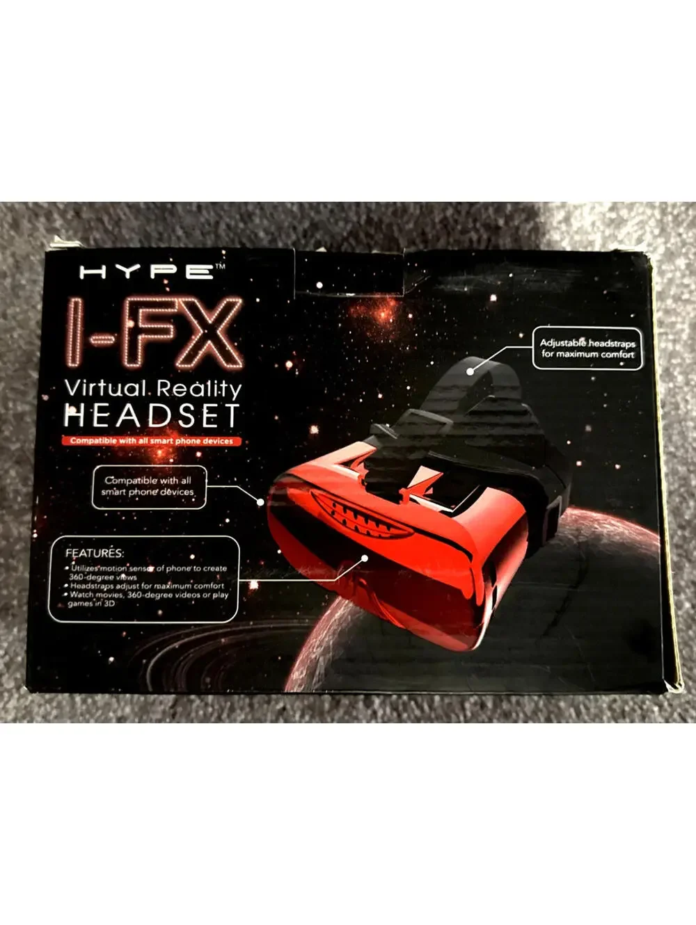 Brand new Hype I-FX virtual reality Headset (Red) SEALED